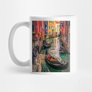 Gondolas at sunset Mug